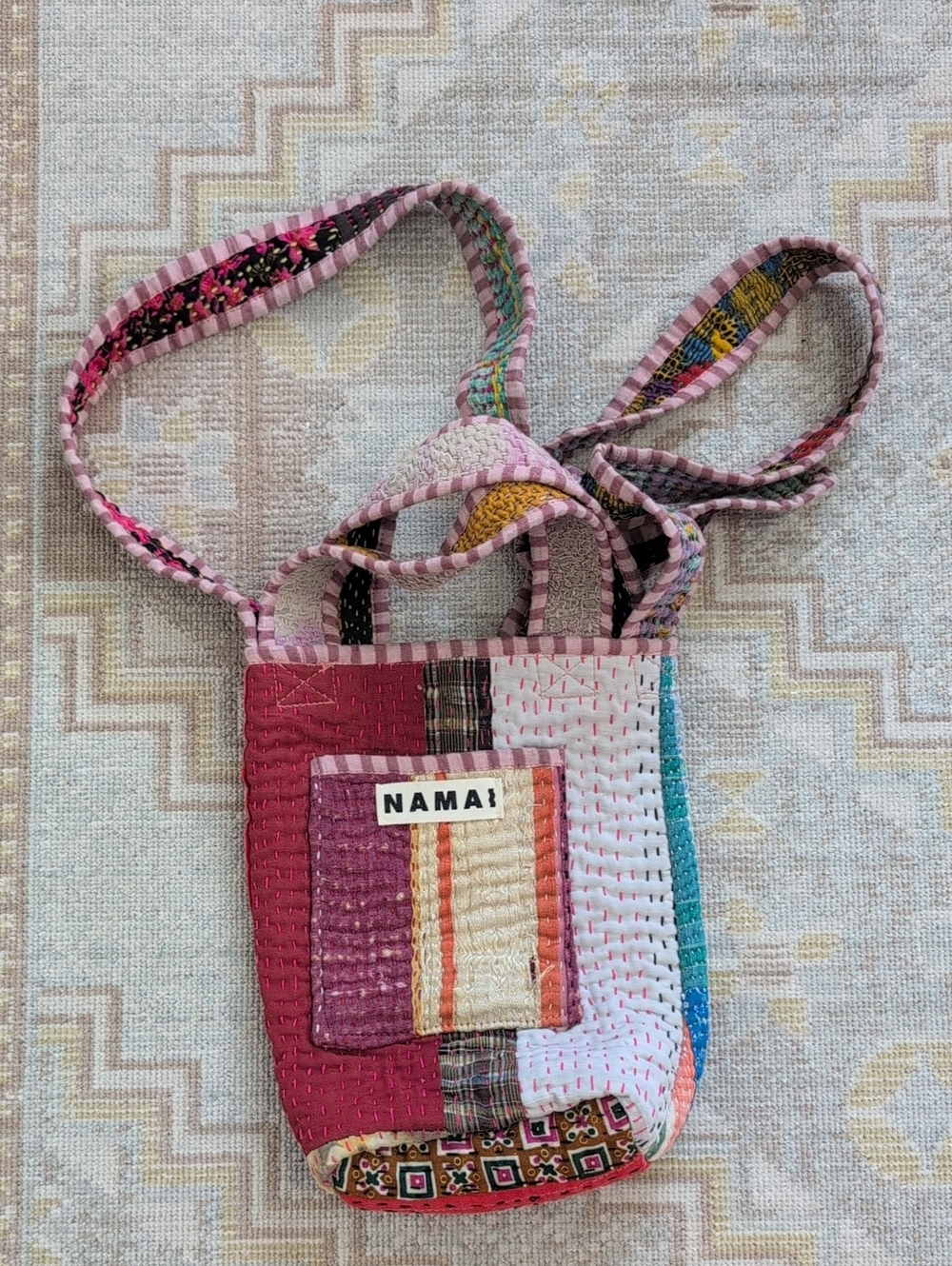 Namai Xoti Mini Zero-Waste Quilted Kantha Bag